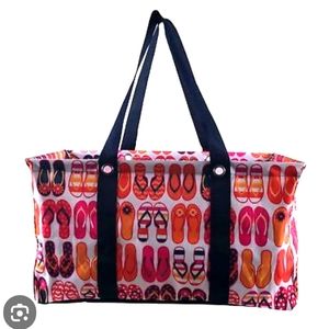 Thirty-One Large Utility Tote Fun Flops